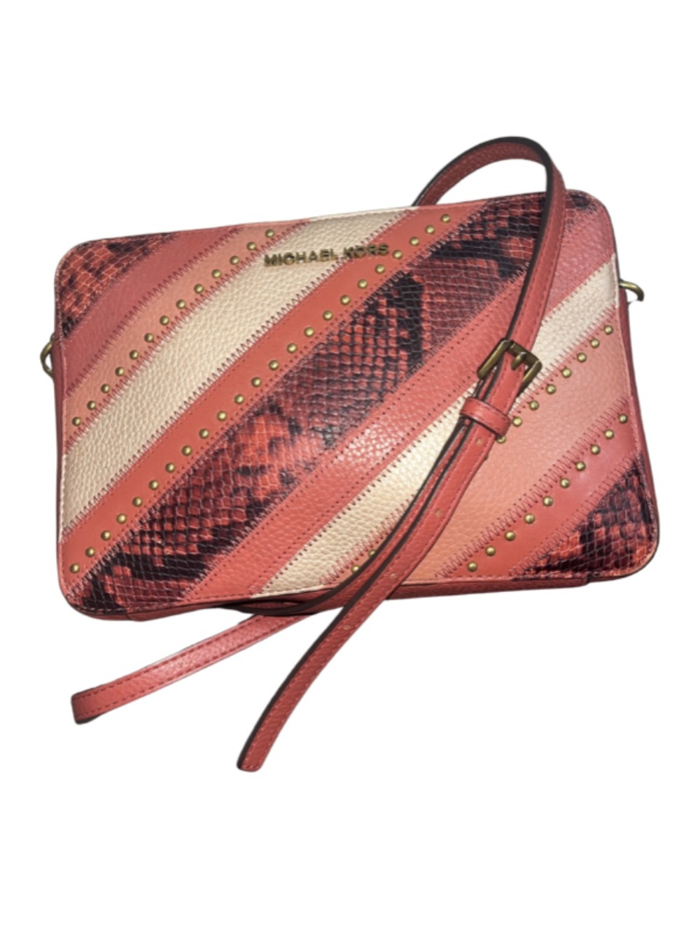 Michael Kors Jet Set LG East/West Crossbody - Terracotta Multi, GUC